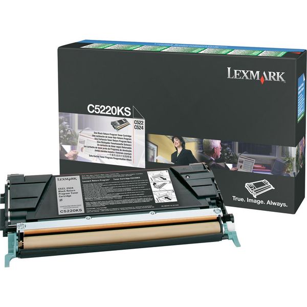 Lexmark C5220KS Black Laser Toner Cartridge