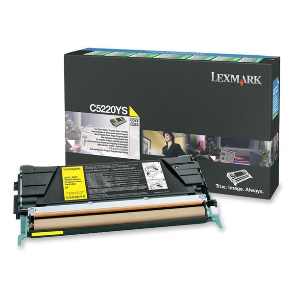 Lexmark C5220YS Yellow Laser Toner Cartridge