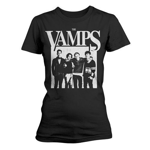 The Vamps: Group Up Ladies T-Shirt (Parallel Import)