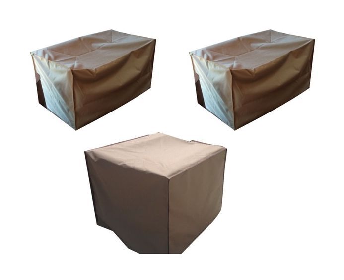 Patio Solution Covers - Couch Covers Combo no.6 Mixed Pack in Ripstop UV - Charcoal
