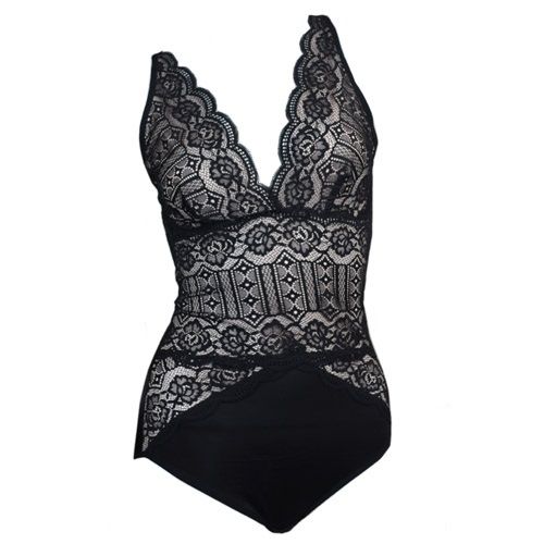 Instant Slim Lace Textured Corset - (Size: L)