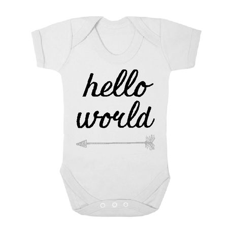 The Funky Shop Hello World Baby Grow Buy Online In South Africa Takealot Com