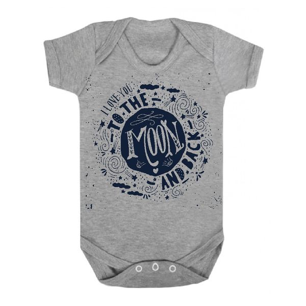 The Funky Shop - I Love You To The Moon And Back Circle - Baby Grow