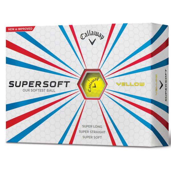 Callaway Super Soft Yellow Golf Balls (Box of 12)