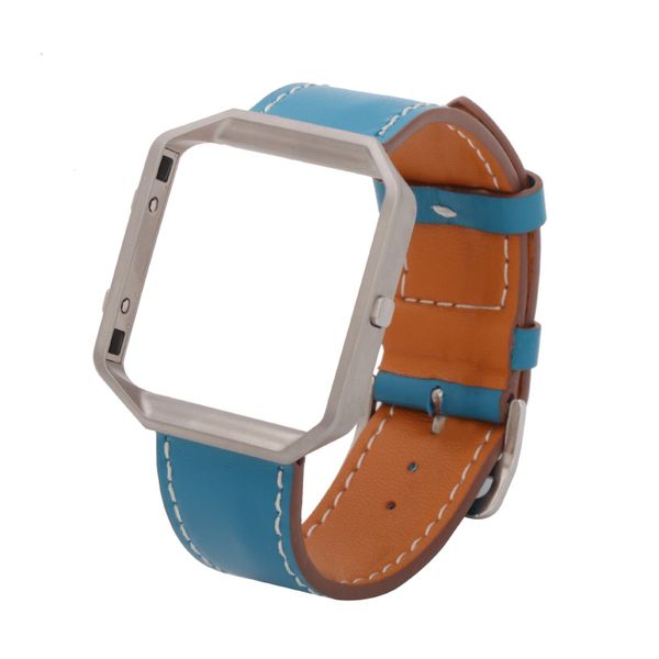 Single Tour Leather Strap for FitBit Blaze - Turquoise