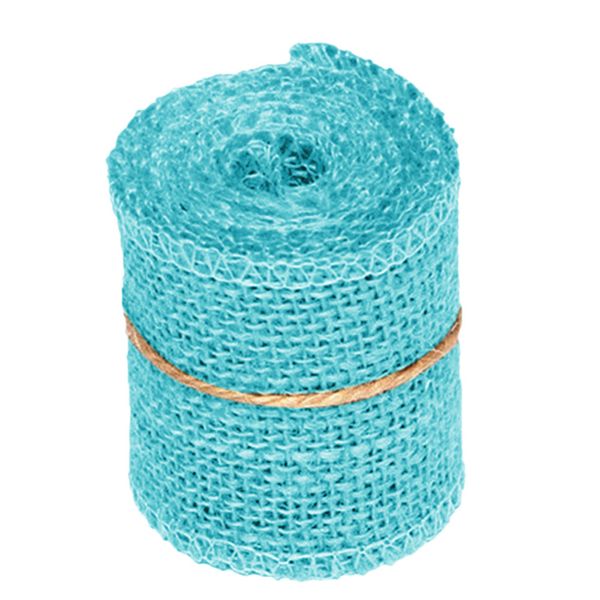 Bulk Pack of 10 Burlap Hessian Ribbon Trims Tape - Light Green