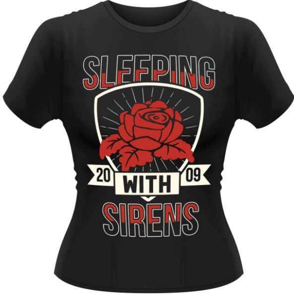 Sleeping With Sirens: Flowers Ladies T-Shirt - Medium (Parallel Import)
