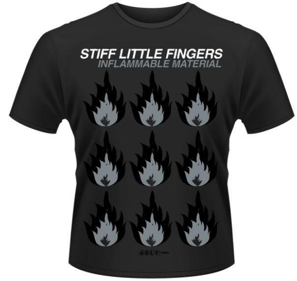 Stiff Little Fingers: Inflammable Material T-Shirt (Parallel Import)