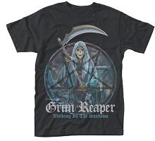 Grim Reaper: Walking In The Shadows T-Shirt (Parallel Import)