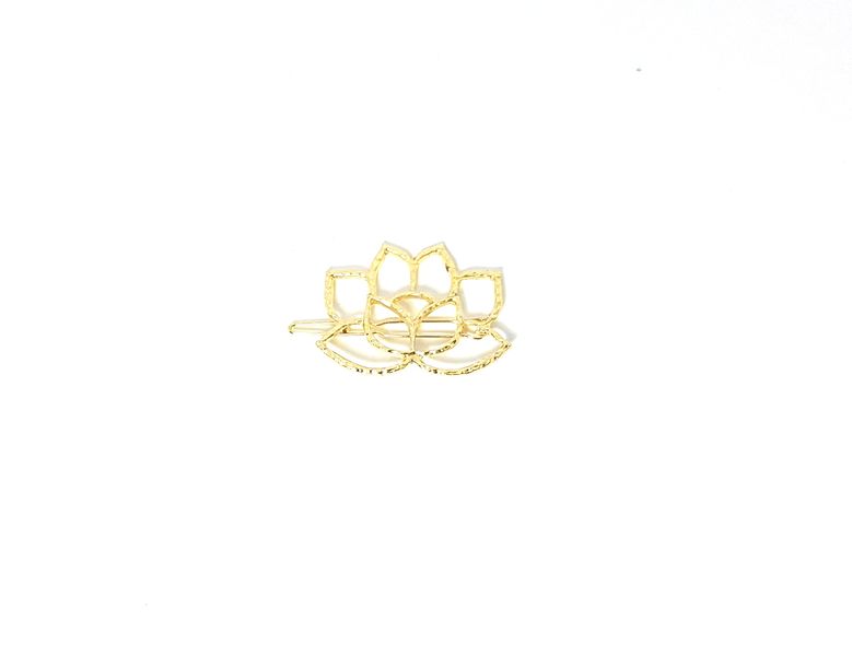Lakota Inspirations Lotus Hair Clip - Gold