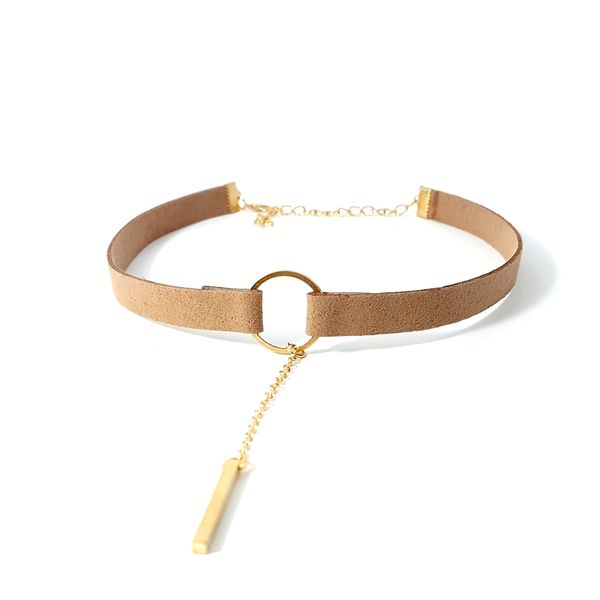 Lakota Inspirations Circle Drop Bar Choker - Silver &amp; Cream