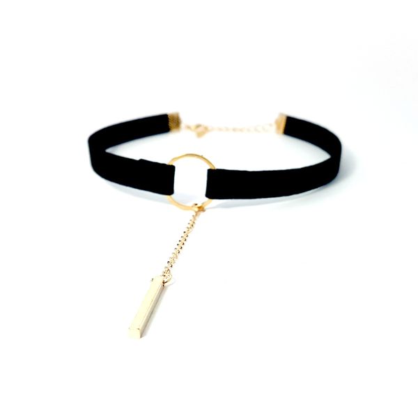 Lakota Inspirations Circle Drop Bar Choker - Silver &amp; Cream