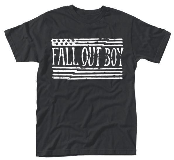 Fall Out Boy: US Flag T-Shirt (Parallel Import)