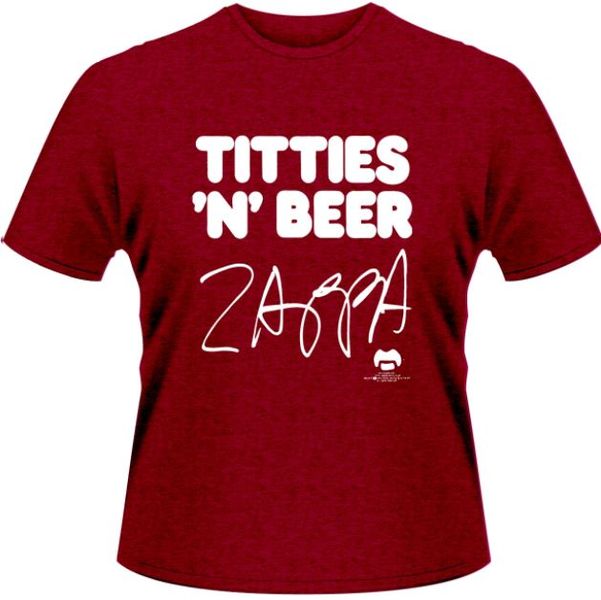 Frank Zappa: Titties 'N' Beer T-Shirt (Parallel Import)
