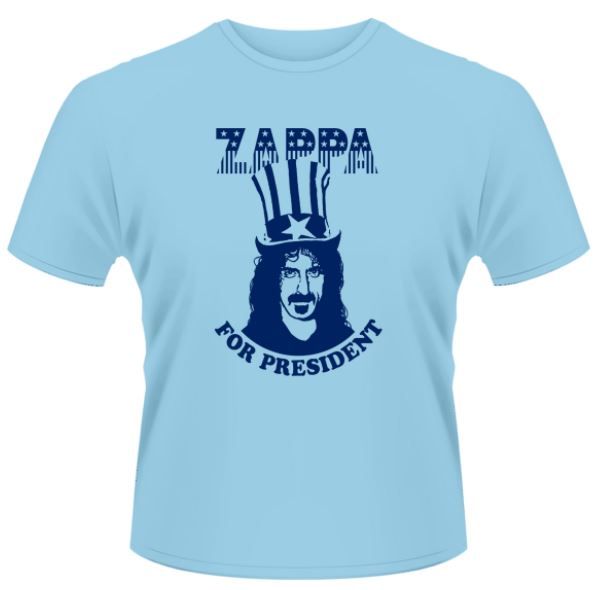 Frank Zappa: Zappa For President Blue T-Shirt (Parallel Import)