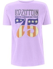 Led Zeppelin: North America 75' Orchid T-Shirt (Parallel Import)