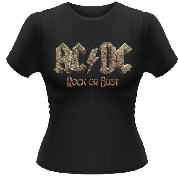 AC/DC: Rock Or Bust Ladies T-Shirts (Parallel Import)