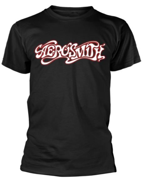 Aerosmith: Logo Black T-Shirt (Parallel Import)