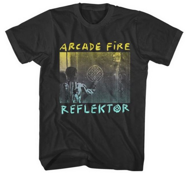 Arcade Fire: Black Reflektor T-Shirt - X-Large (Parallel Import)
