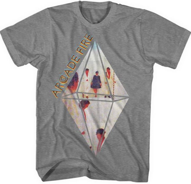 Arcade Fire: Grey Diamond T-Shirt (Parallel Import)