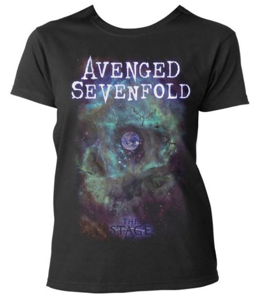Avenged: Sevenfold Space Face Ladies T-Shirts (Parallel Import)