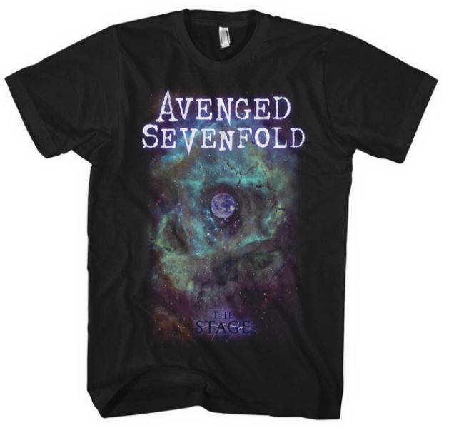 Avenged: Sevenfold Space Face T-Shirt (Parallel Import)