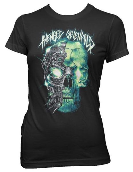 Avenged: Sevenfold Turbo Skull Ladies T-Shirts (Parallel Import)