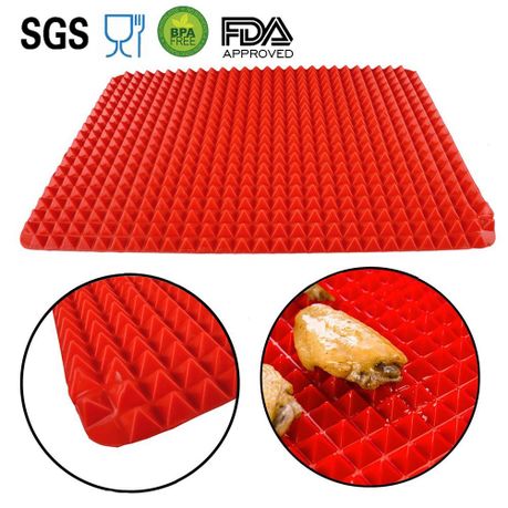 Silicone pyramid outlet baking mat