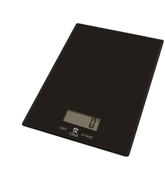 Casa - Glass Digital Kitchen Scale - Nero (Black)