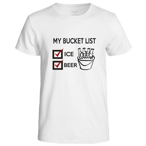Qtees Africa Mens My Bucket List T-Shirt - White (Size: 2XL)