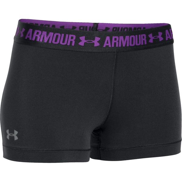 Under Armour Womens Heatgear Shorty - Black &amp; Purple