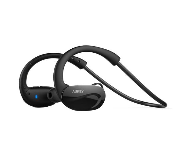 AUKEY V4.1 Wireless Bluetooth Noise Canceling Sports Headphone - Black