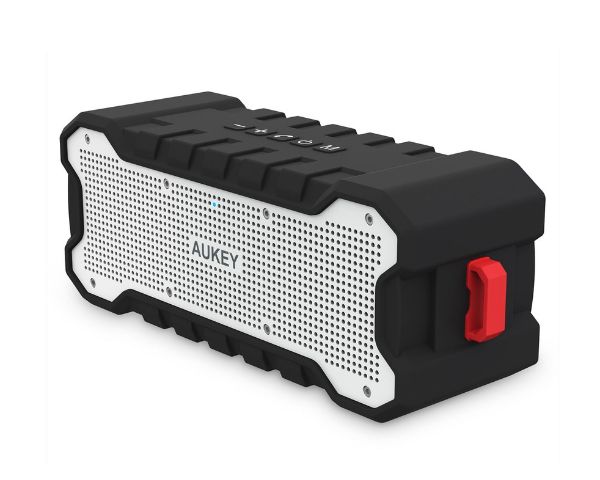 AUKEY Rugged XL Portable Bluetooth 4.1 Speaker Black &amp; White