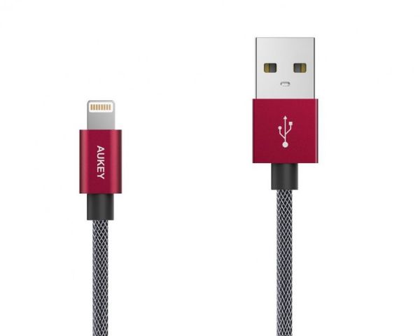 Aukey 2m USB 3.1 Type C to USB-C Nylon Cable - White