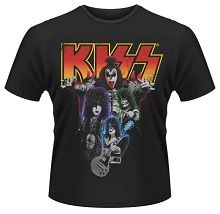 Kiss: Neon Band T-Shirt (Parallel Import)