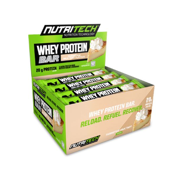 Whey Protein Bar Farmstyle Milk Tart Flavour - 12 Pack