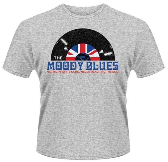 The Moody Blues: White Satin Record T-Shirt (Parallel Import)
