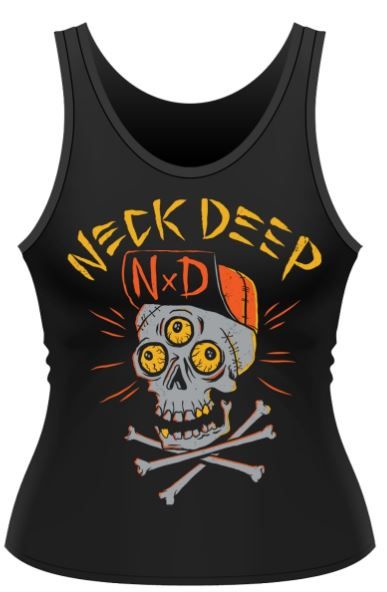 Neck Deep: Skulls Ladies Vest Top (Parallel Import)