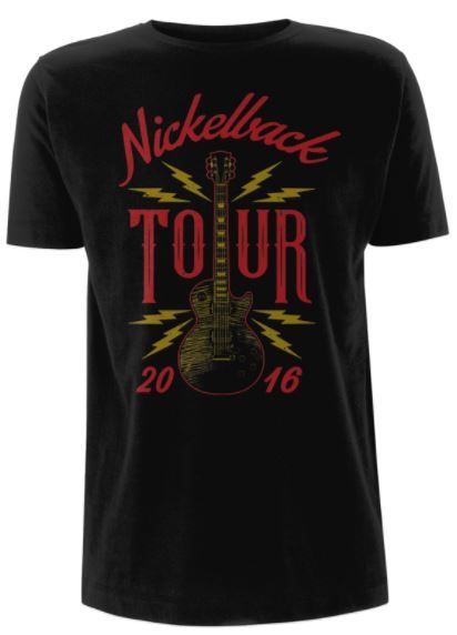 Nickelback: Guitar Tour 2016 T-Shirt (Parallel Import)
