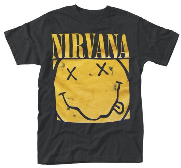 Nirvana: Box Smiley T-Shirt (Parallel Import)