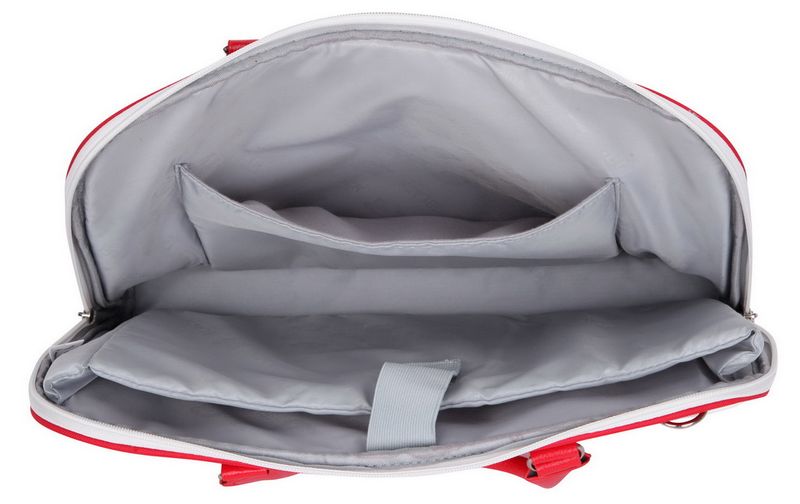 Black 15.6" Ladies Shoulder Sling Laptop Bag - Red