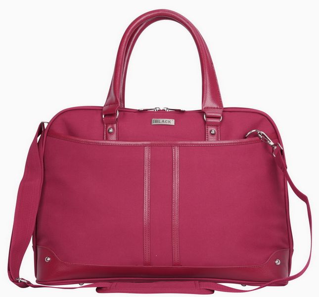 Black 15.6" Ladies Shoulder Sling Laptop Bag - Burgundy