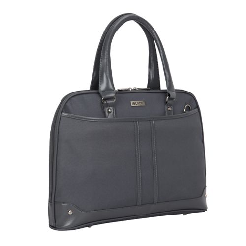 Black 15.6" Ladies Shoulder Sling Laptop Bag - Grey