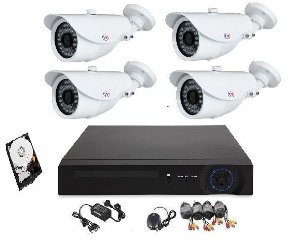 Intelli-Vision 4CH 720P AHD CCTV System with 1TB Hard Drive