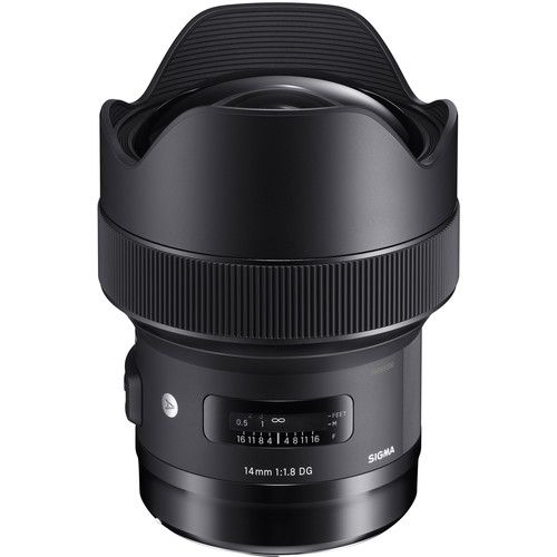 Sigma 14mm F/1.8 Dg Hsm Art Lense For Canon - Black Dg