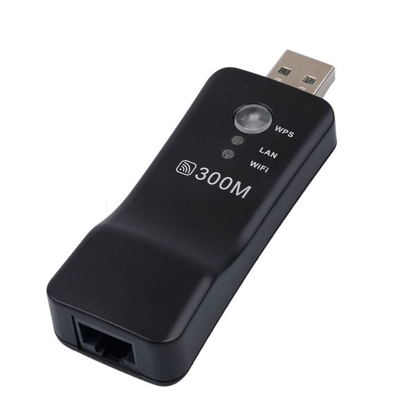 Nevenoe 300Mbps USB Wifi Range Extender &amp; Repater Network Adapter