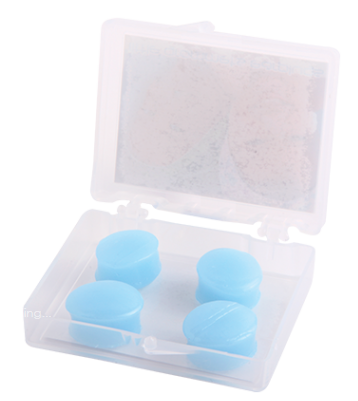 Soft Silicone Custom Mould Earplugs 2 Pairs - Blue