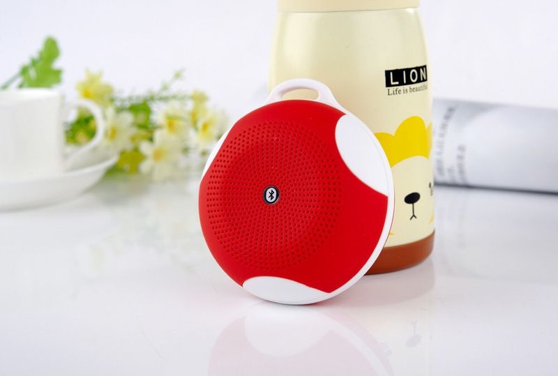 Wireless Bluetooth Speaker, FM, Aux, Microphone - Red