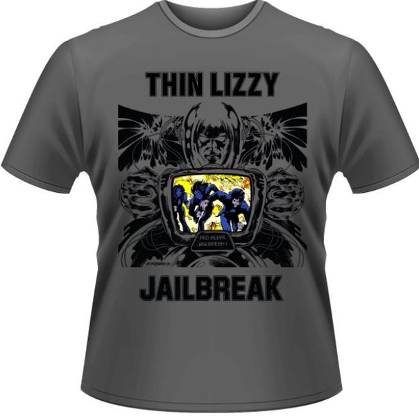 Thin Lizzy: Jailbreak Grey T-Shirt (Parallel Import)