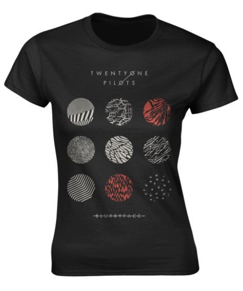 Twenty One Pilots: Pattern Circles Ladies T-Shirt (Parallel Import)